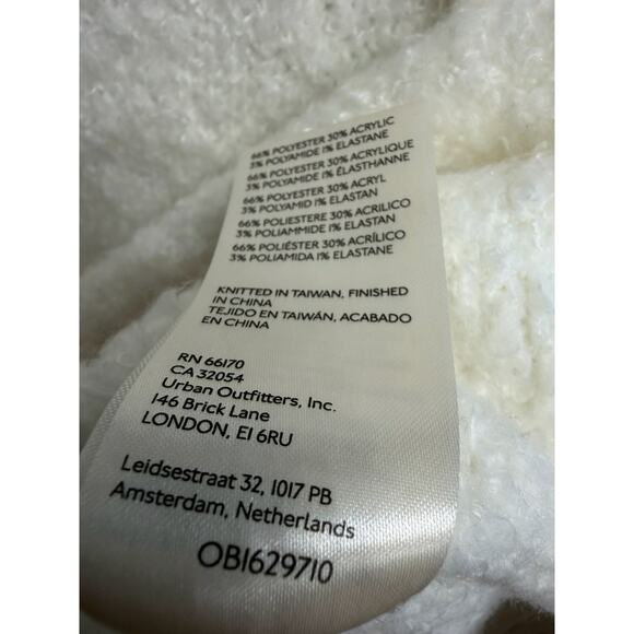 Free People BFF Cocoon Solid Crew Sweater Ivory Relax Women's S - Picture 10 of 11